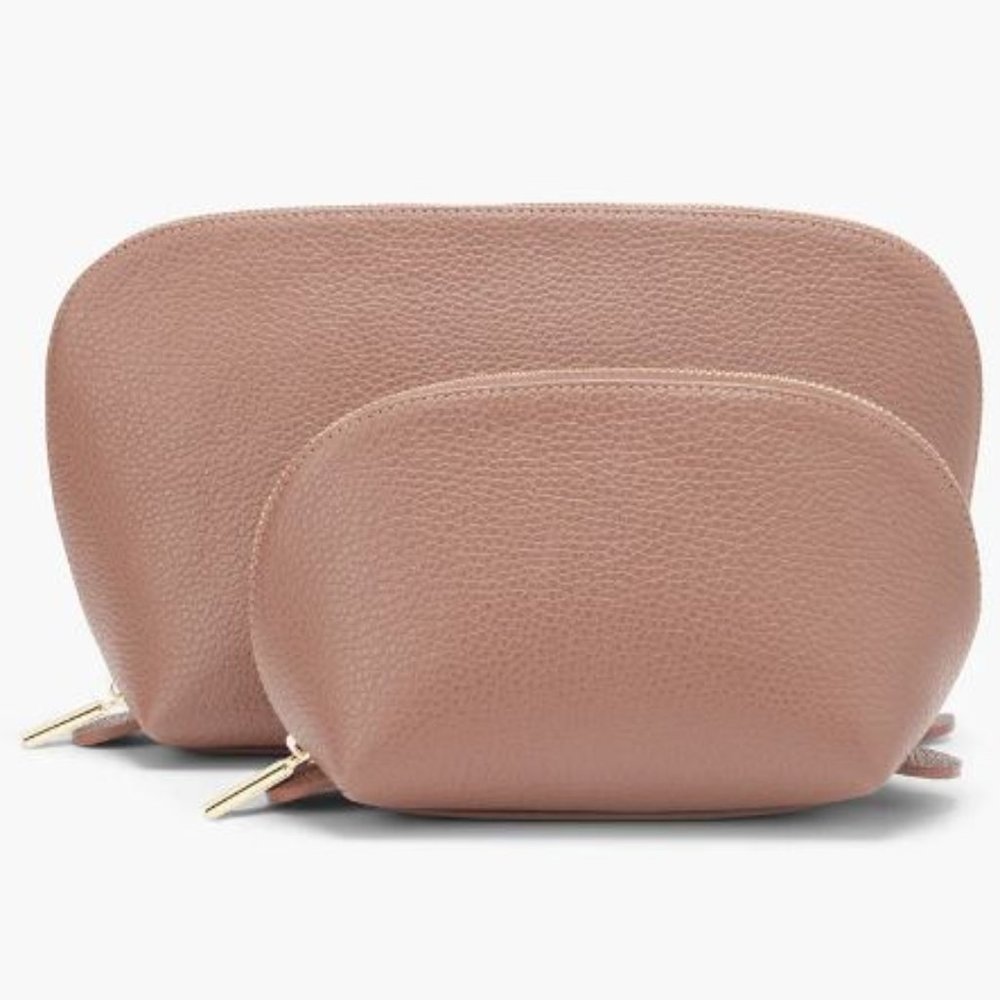 NWT Cuyana Travel Case Set (Soft Rose, "KC")